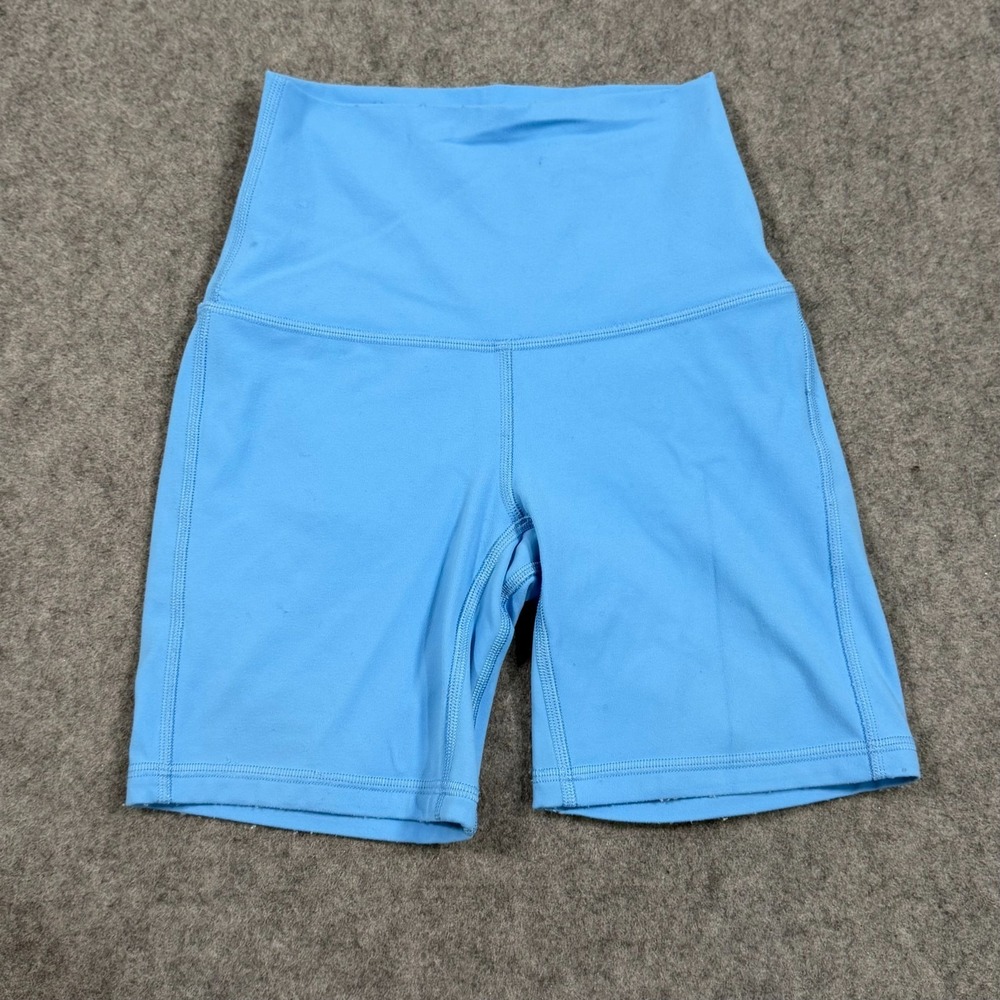 Lululemon Athletica Kayak Blue Light Align High-Rise Shorts Women's Size 0
